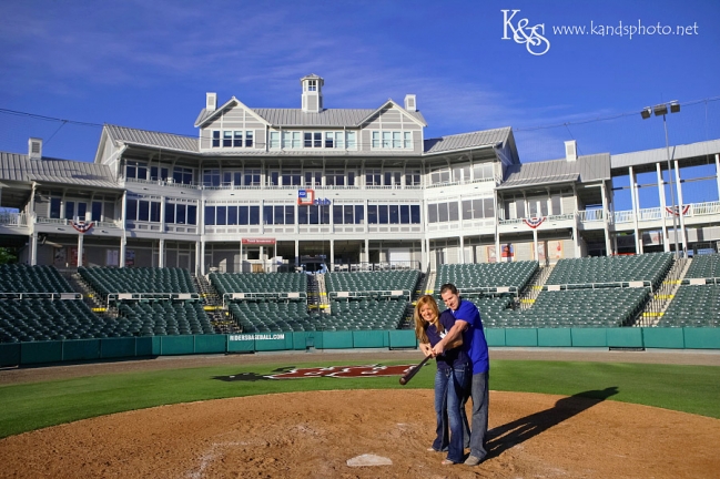 Dallas Baseball Engagement Session by Dallas Engagement Photographers, K & S Photography